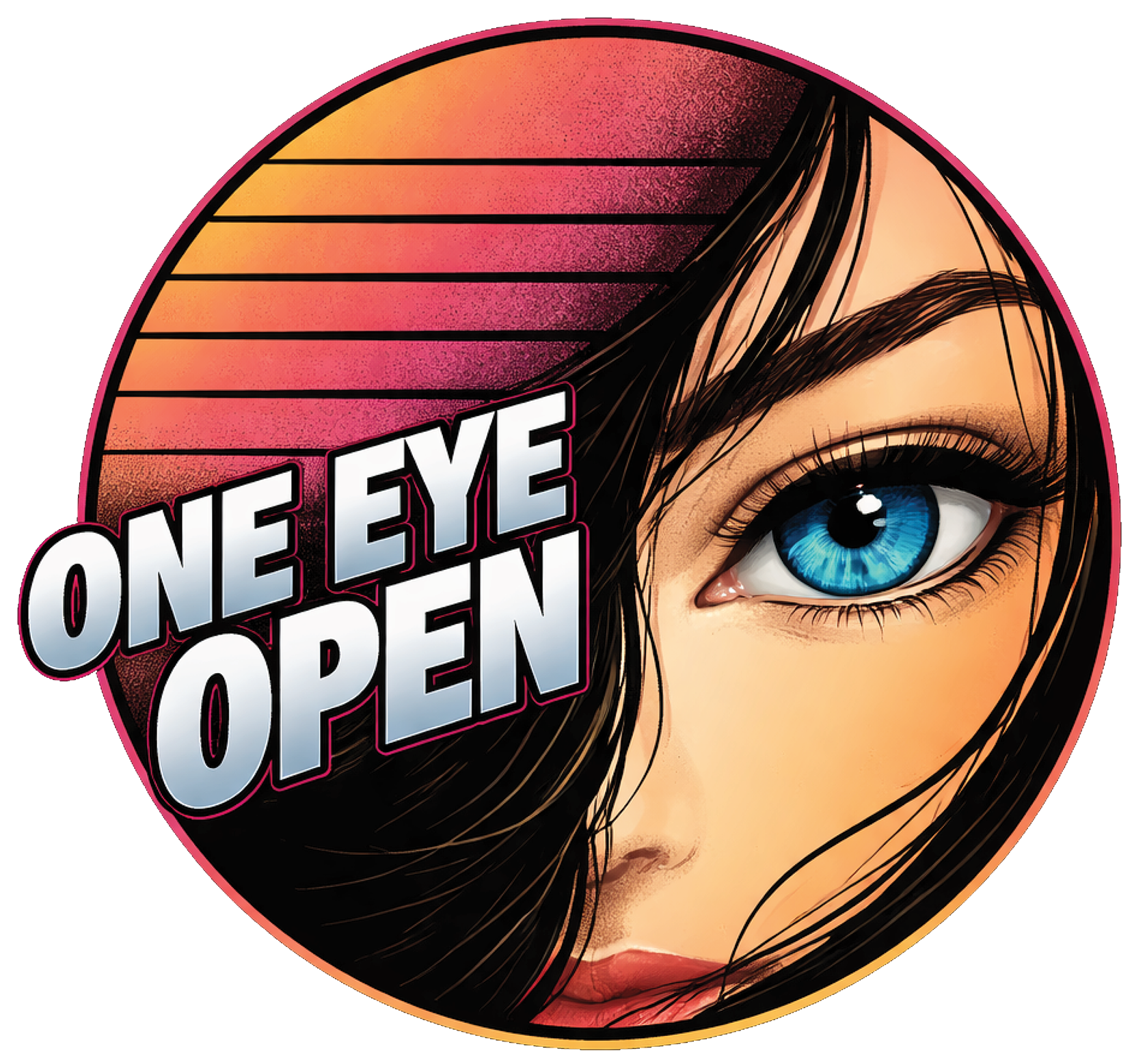 One Eye Open retro artwork